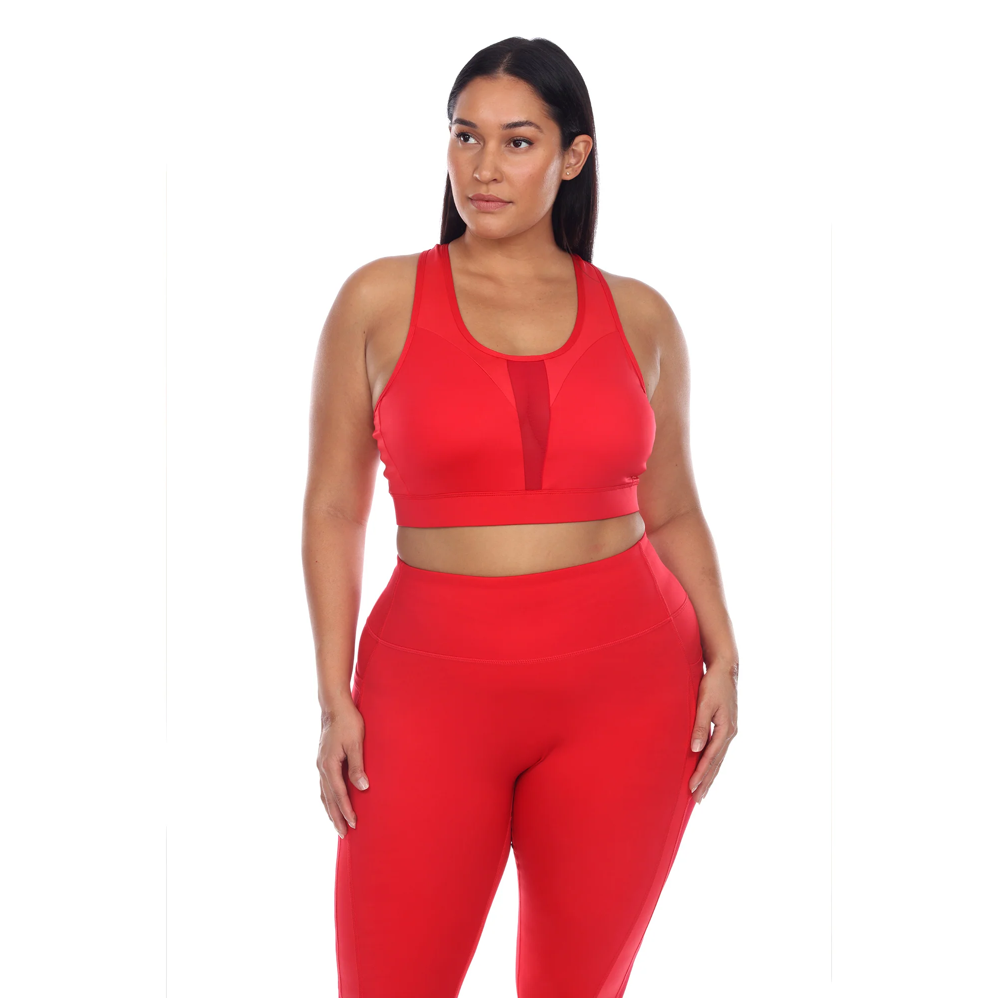 White Mark Women's Racer Back Sports Bra - Image 6