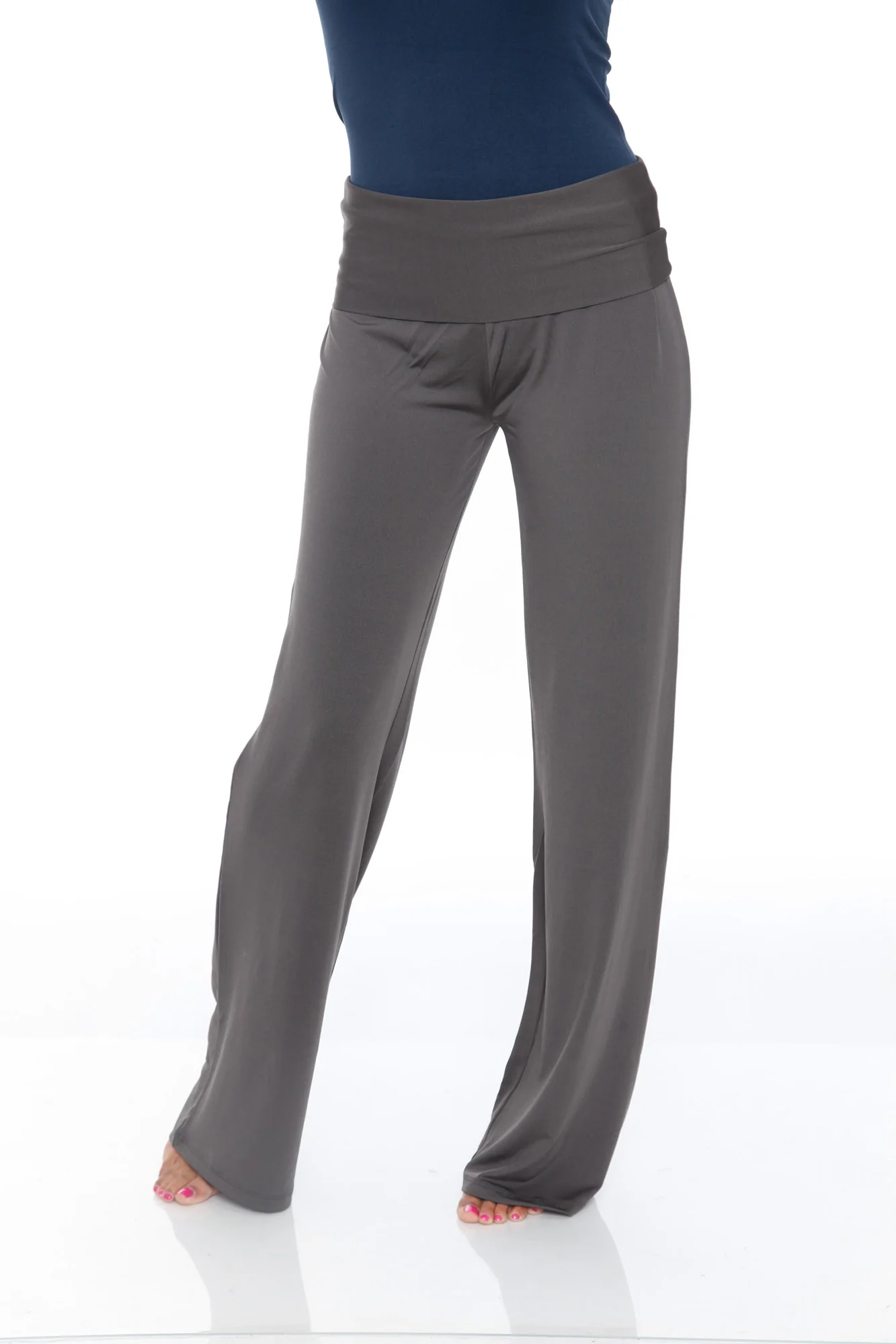 White Mark Women's Solid Palazzo Pants - Image 6