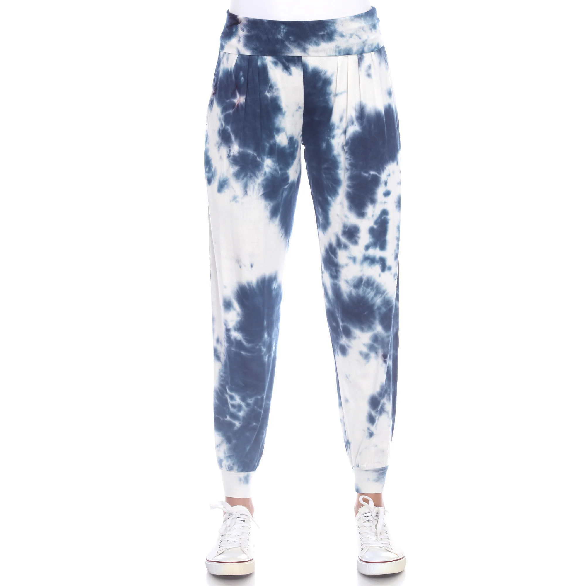 White Mark Women's Super Soft Tie Dye Jogger Pants - Image 3