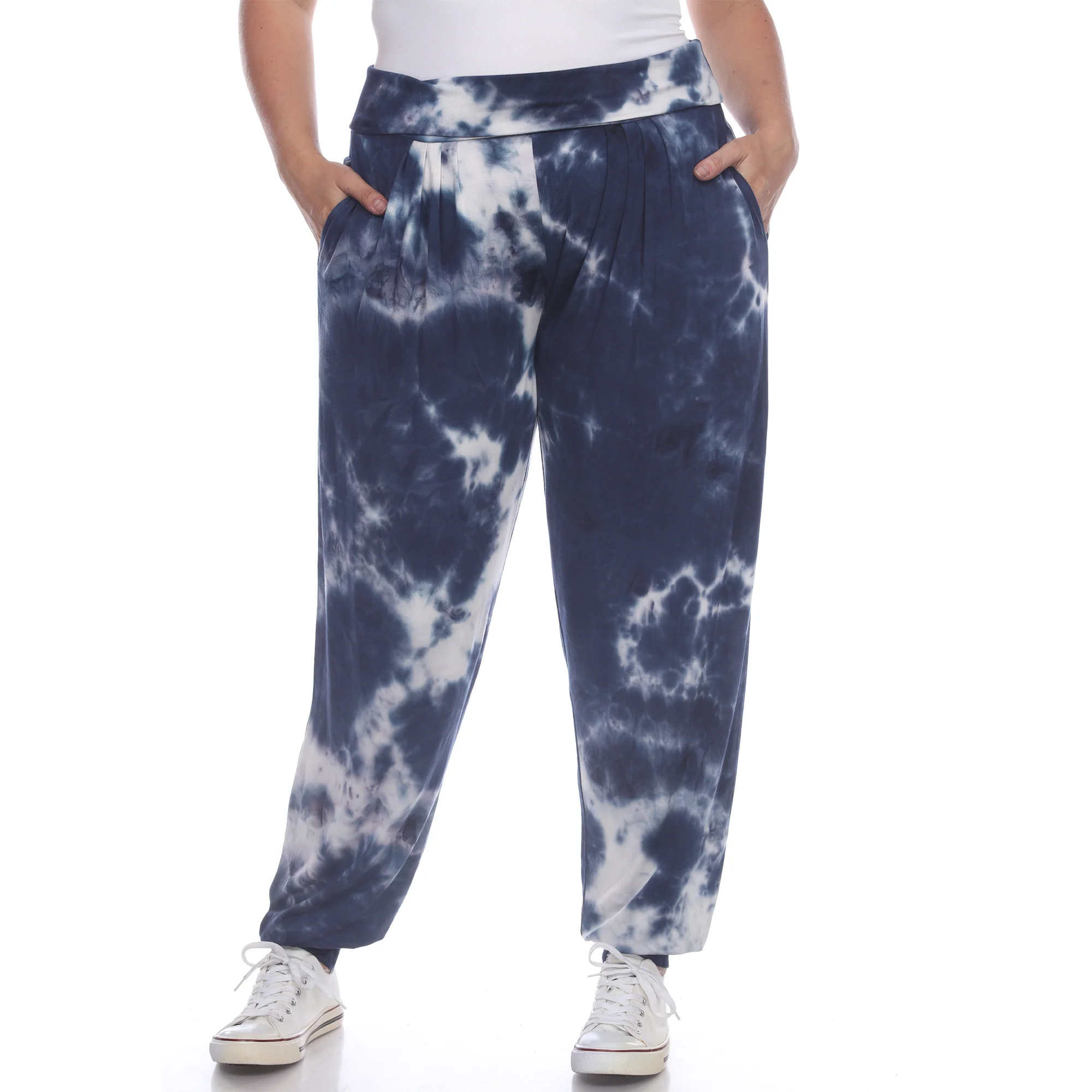 White Mark Women's Super Soft Tie Dye Jogger Pants - Image 6
