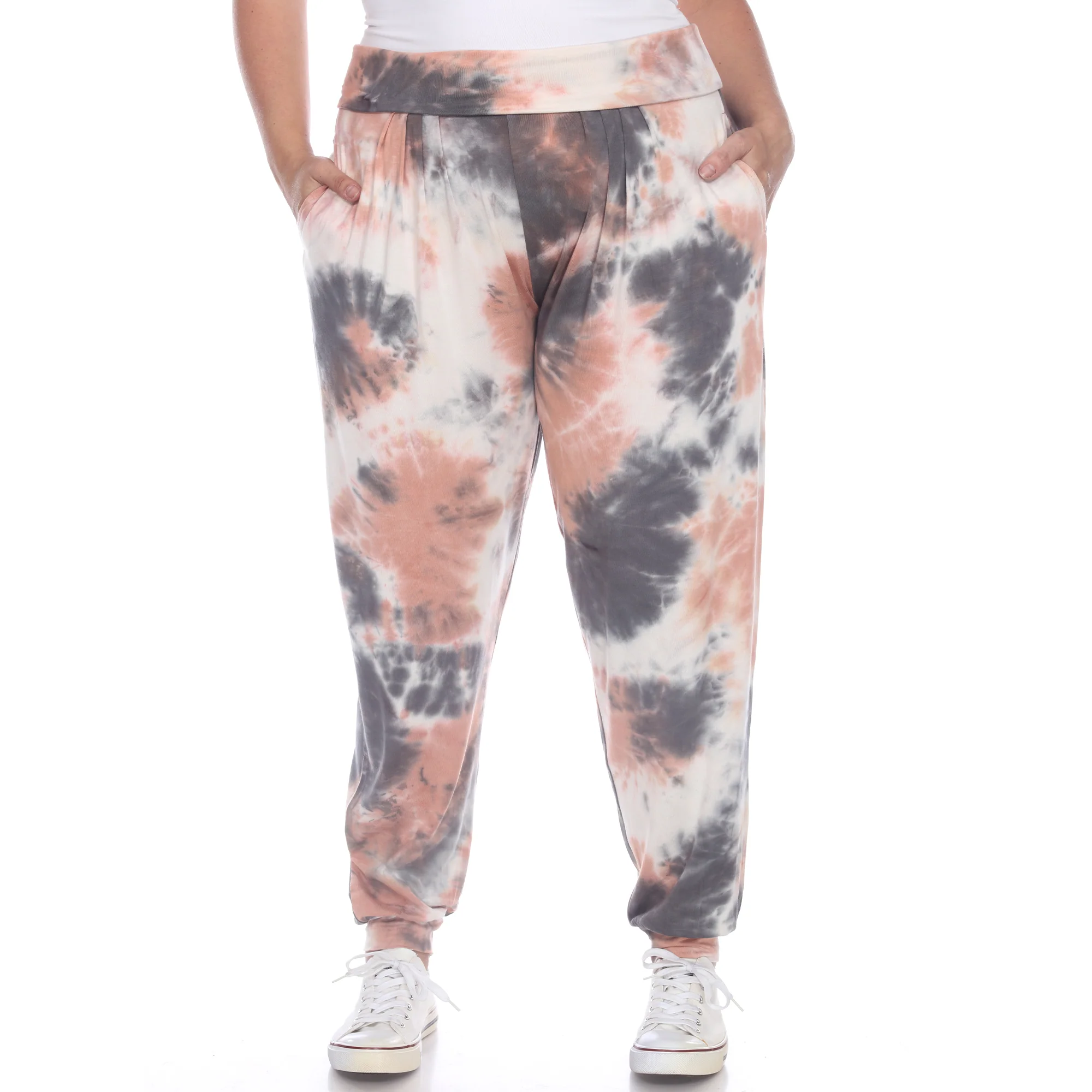 White Mark Women's Super Soft Tie Dye Jogger Pants - Image 8