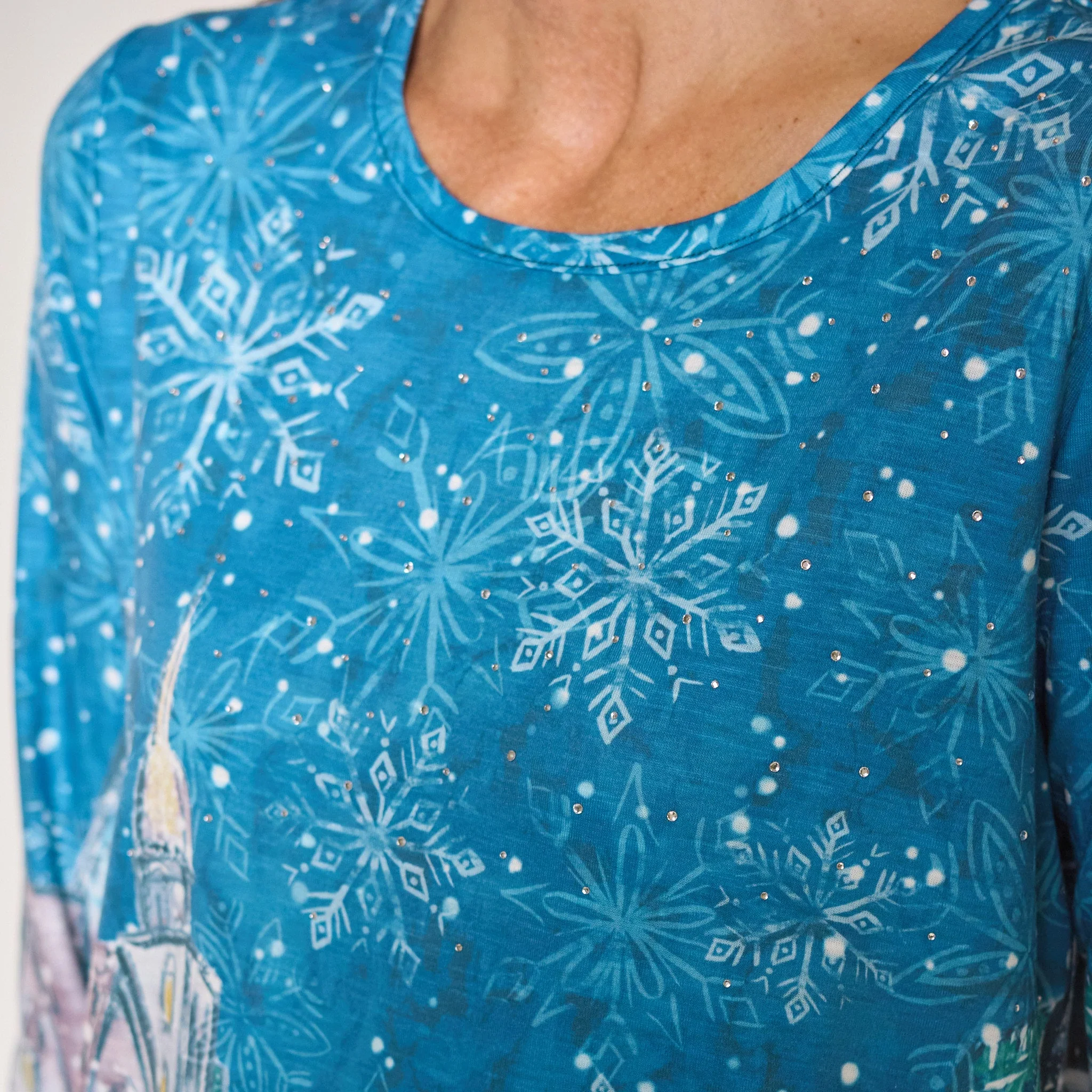 Christopher & Banks Winter Scenic Print Long Sleeve Tee - Image 6
